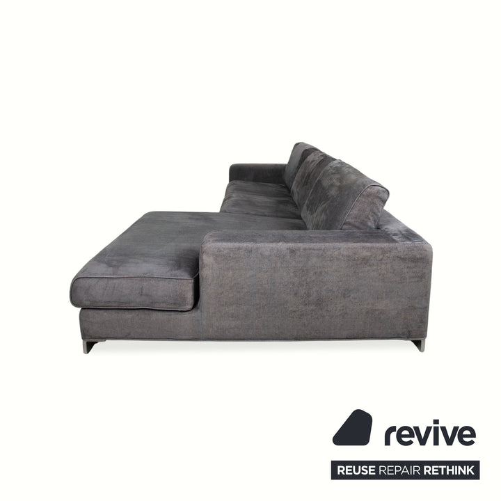 arketipo Stoff Ecksofa Grau Blau Sofa Couch