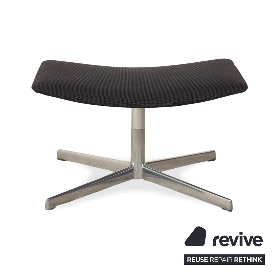 Tabouret en tissu Arper Catifa 46, gris foncé et bleu