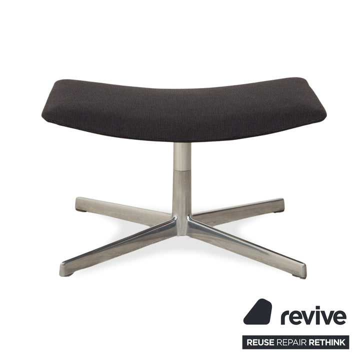 Tabouret en tissu Arper Catifa 46, gris foncé et bleu