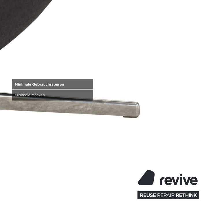 Arper Catifa 46 Fabric Armchair Dark Grey Blue Manual Function