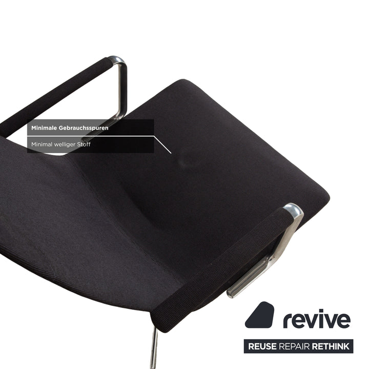 Arper Catifa 46 Fabric Armchair Dark Grey Blue Manual Function