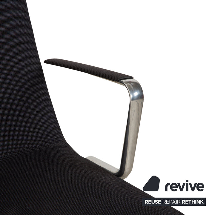 Arper Catifa 46 Fabric Armchair Dark Grey Blue Manual Function