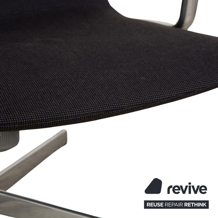 Arper Catifa 46 Fabric Armchair Dark Grey Blue Manual Function