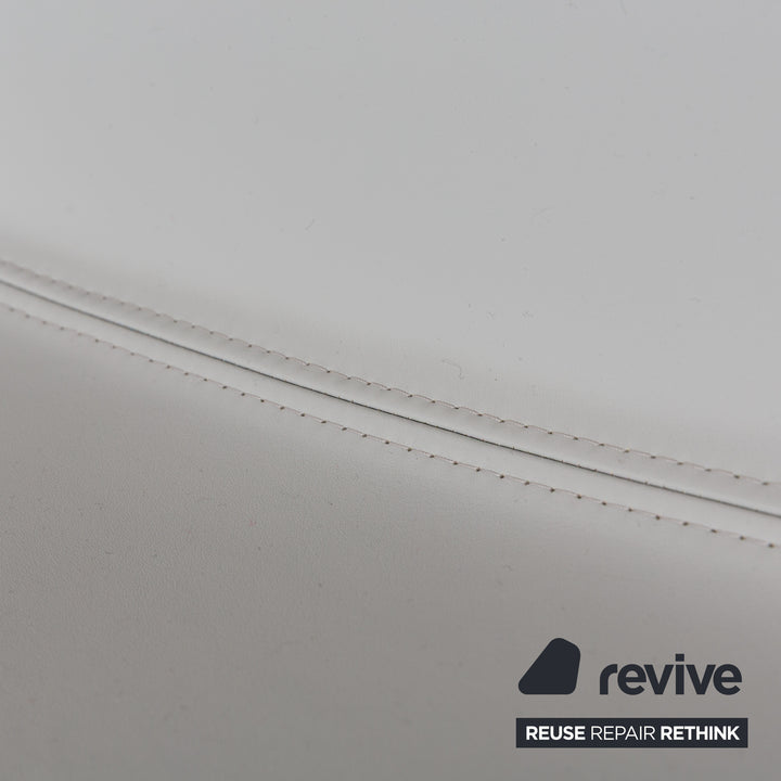 Arper Catifa 80 Leather Armchair Blue Blue-Gray Light Blue Swivel Function