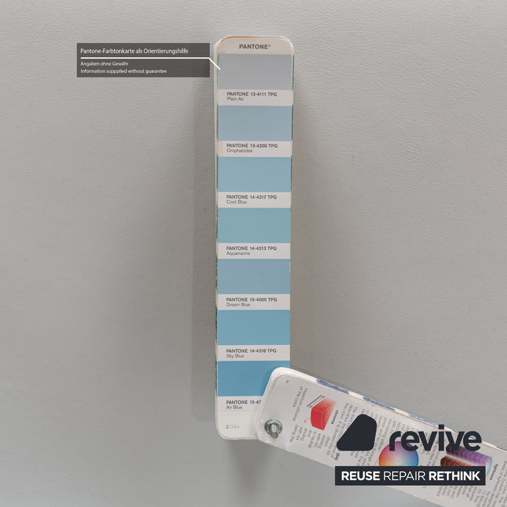 Arper Catifa 80 Leather Armchair Blue Blue-Gray Light Blue Swivel Function