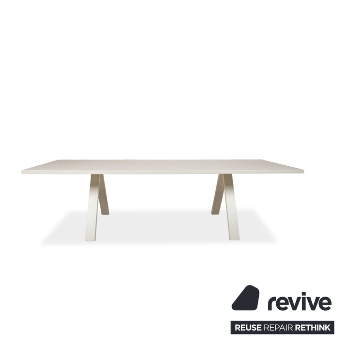 Bureau en bois Arper Cross blanc pour bureau à domicile