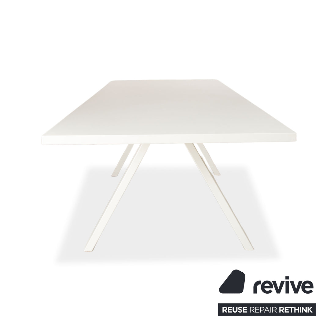 Bureau en bois Arper Cross blanc pour bureau à domicile
