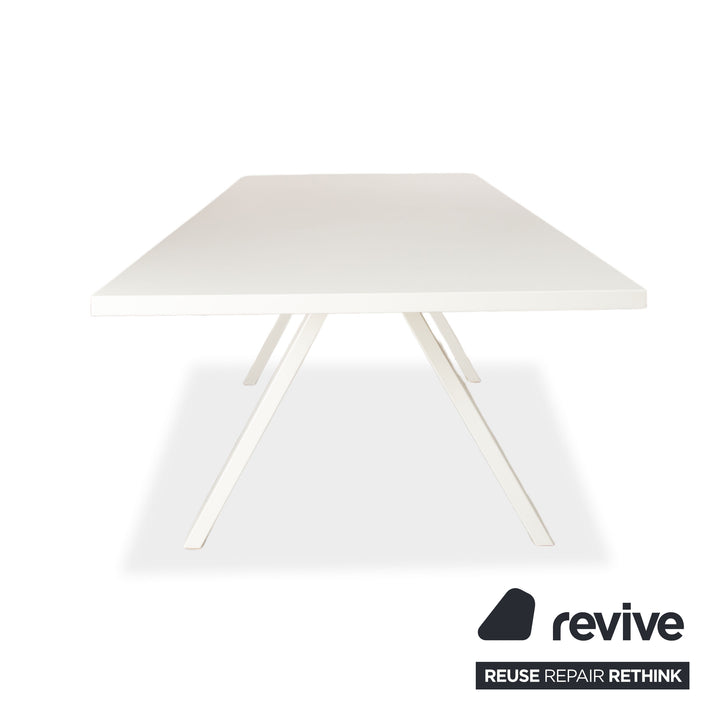 Bureau en bois Arper Cross blanc pour bureau à domicile