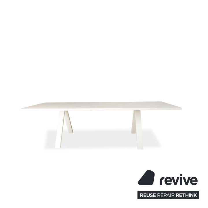 Bureau en bois Arper Cross blanc pour bureau à domicile