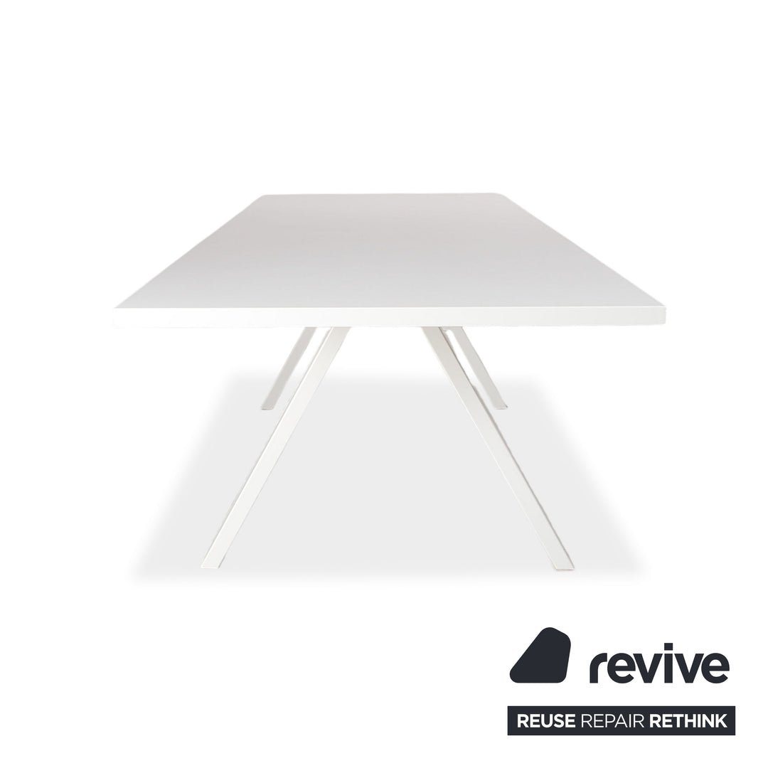Bureau en bois Arper Cross blanc pour bureau à domicile