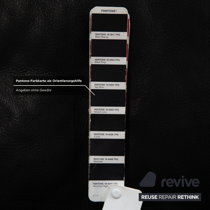 Artanova Medea Leder Ecksofa Schwarz Recamiere Rechts Sofa Couch