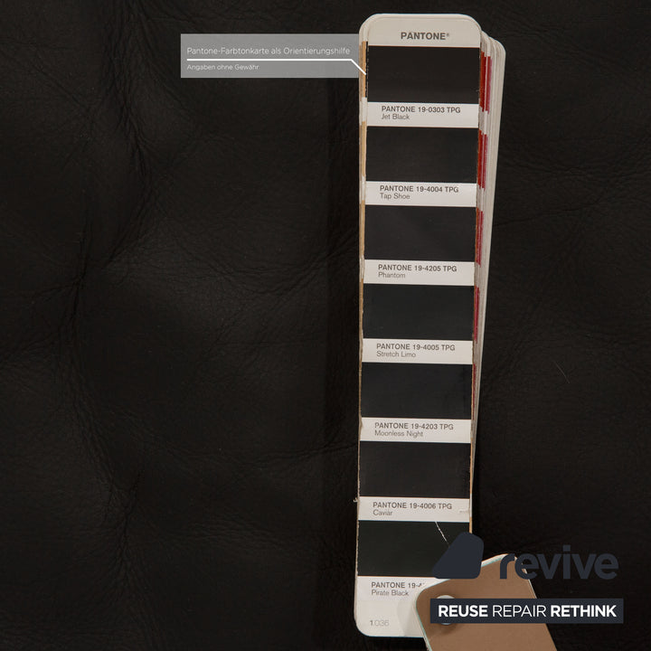 Artanova Medea Leder Ecksofa Schwarz Sofa Couch