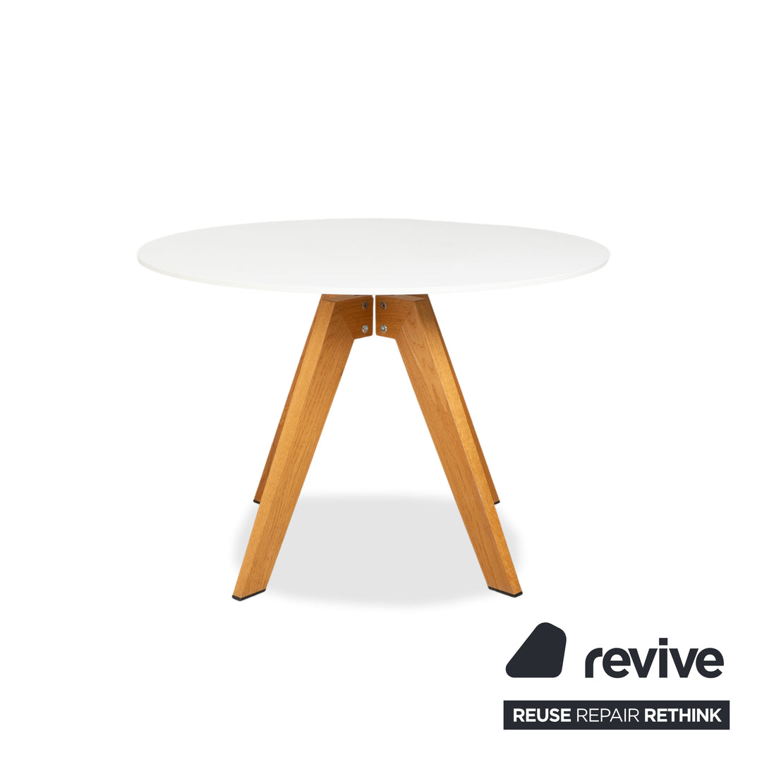 Asco Centro_11 Wooden Dining Table White Light Brown
