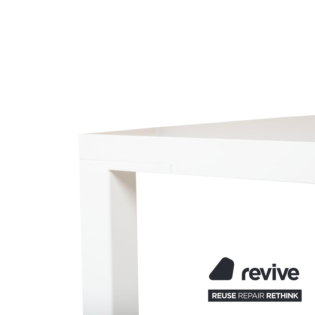 ASCO Ferro Line Table de salle à manger en bois Blanc 200 x 90 cm