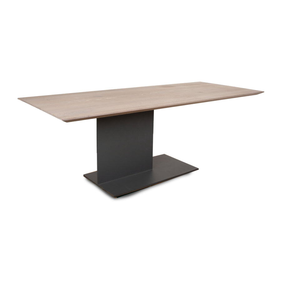 Asco Mono Dining Table Wood Brown Top Oak