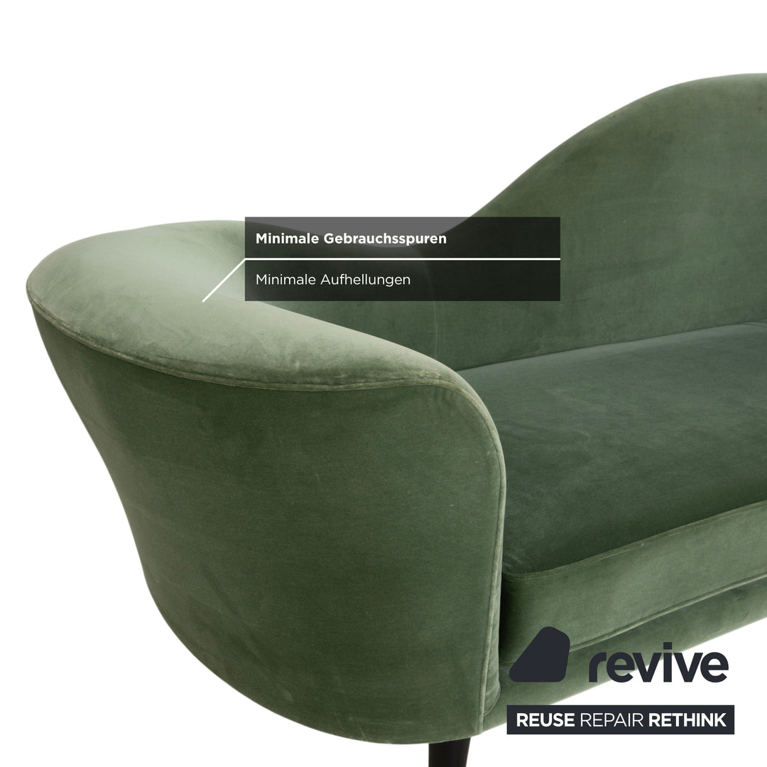 ATBO Grand Piano Stoff Zweisitzer Grün Sofa Couch Samt