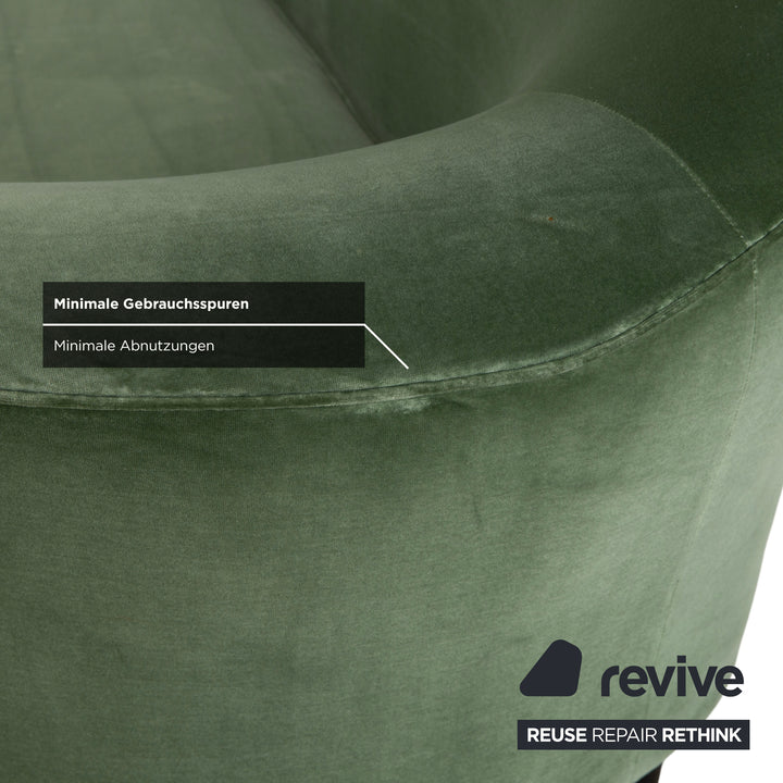 ATBO Grand Piano Stoff Zweisitzer Grün Sofa Couch Samt