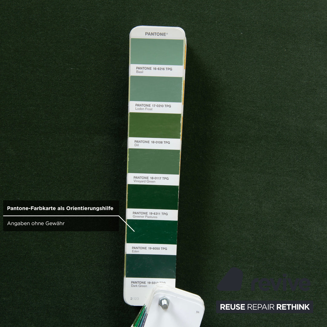 ATBO Grand Piano Stoff Zweisitzer Grün Sofa Couch Samt