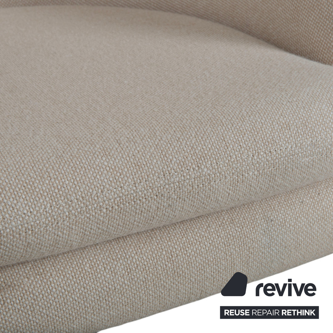 Audo Copenhagen Oda Fabric Armchair Cream Beige Eggshell incl. Ottoman