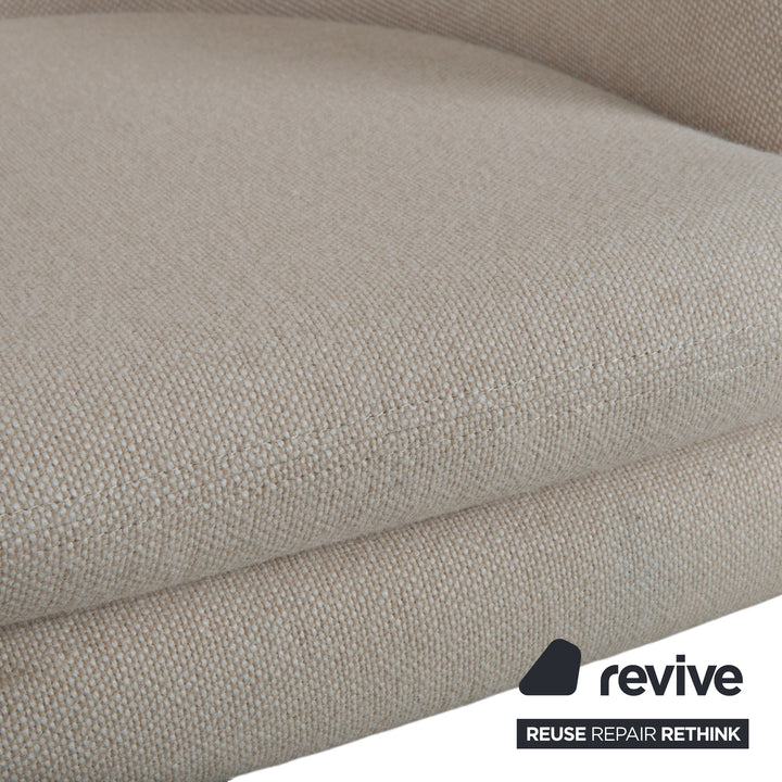 Audo Copenhagen Oda Fabric Armchair Cream Beige Eggshell incl. Ottoman