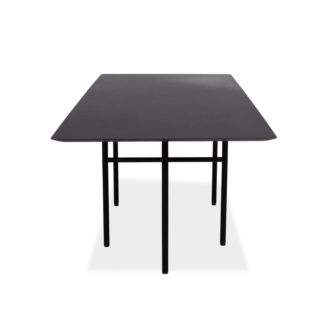 Table à manger Audo Snaregade en bois noir 200 x 90 cm