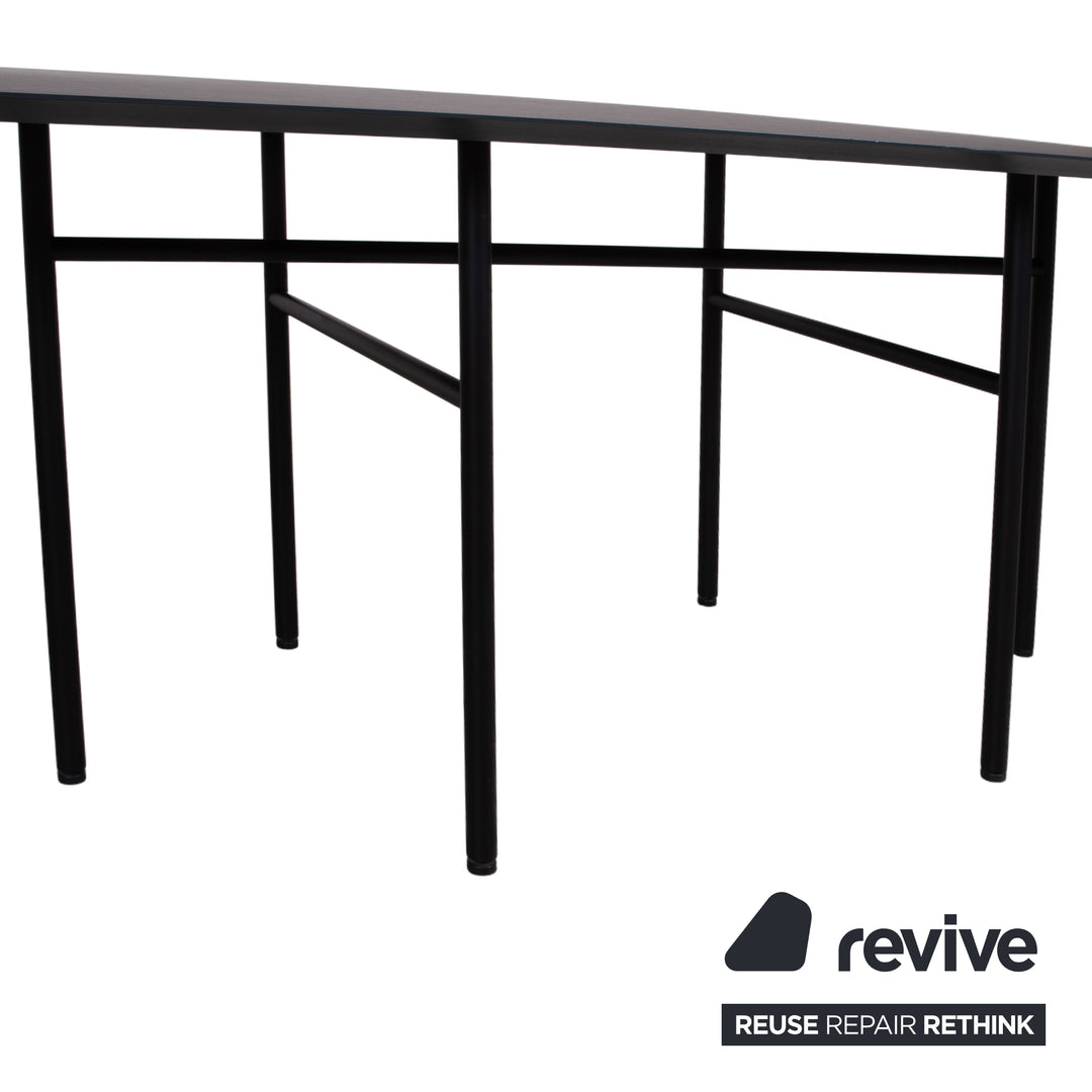 Table à manger Audo Snaregade en bois noir 200 x 90 cm