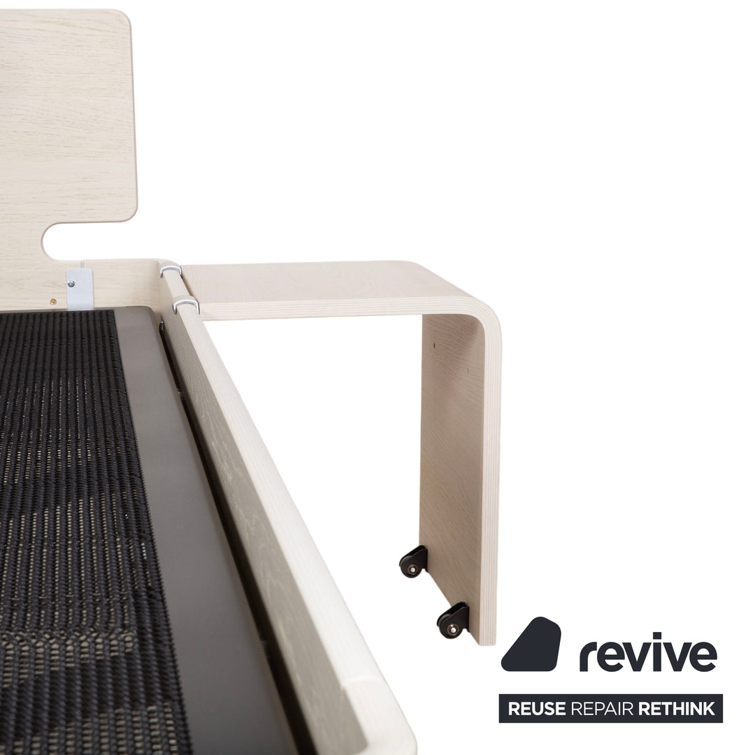 Auping Auronde Holz Weiß Beige Doppelbett manuelle Funktion