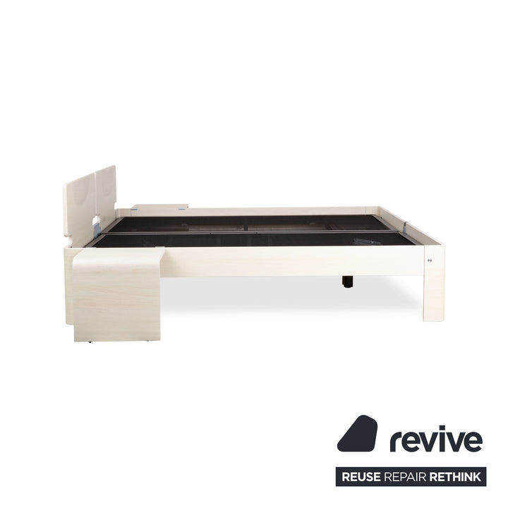 Auping Auronde Holz Weiß Beige Doppelbett manuelle Funktion