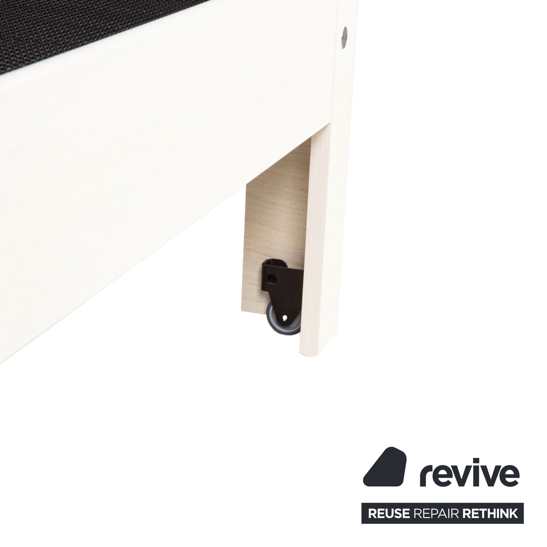 Auping Auronde Holz Weiß Beige Doppelbett manuelle Funktion