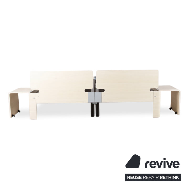 Auping Auronde Holz Weiß Beige Doppelbett manuelle Funktion