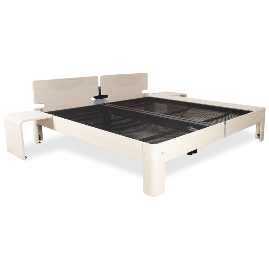 Auping Auronde Holz Weiß Beige Doppelbett manuelle Funktion
