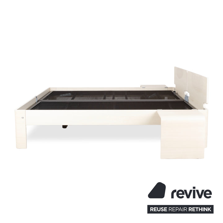 Auping Auronde Holz Weiß Beige Doppelbett manuelle Funktion