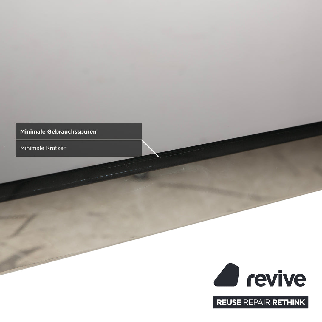 Bacher Glas dining table, silver chrome