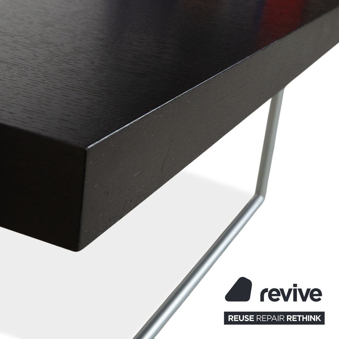 Table basse Bacher Kyoto en bois noir avec tiroir