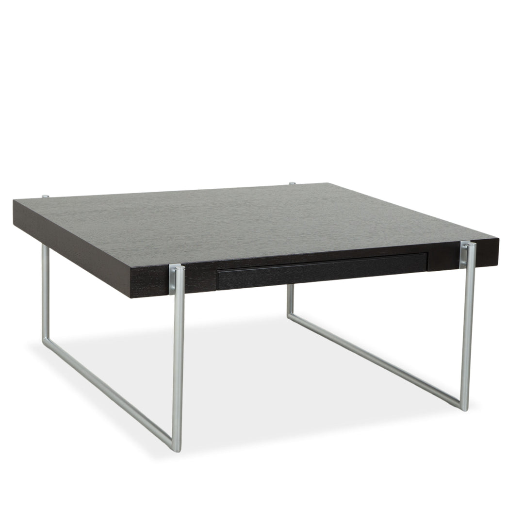 Bacher Kyoto wooden coffee table, black, with drawer