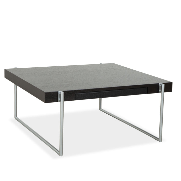 Bacher Kyoto wooden coffee table, black, with drawer