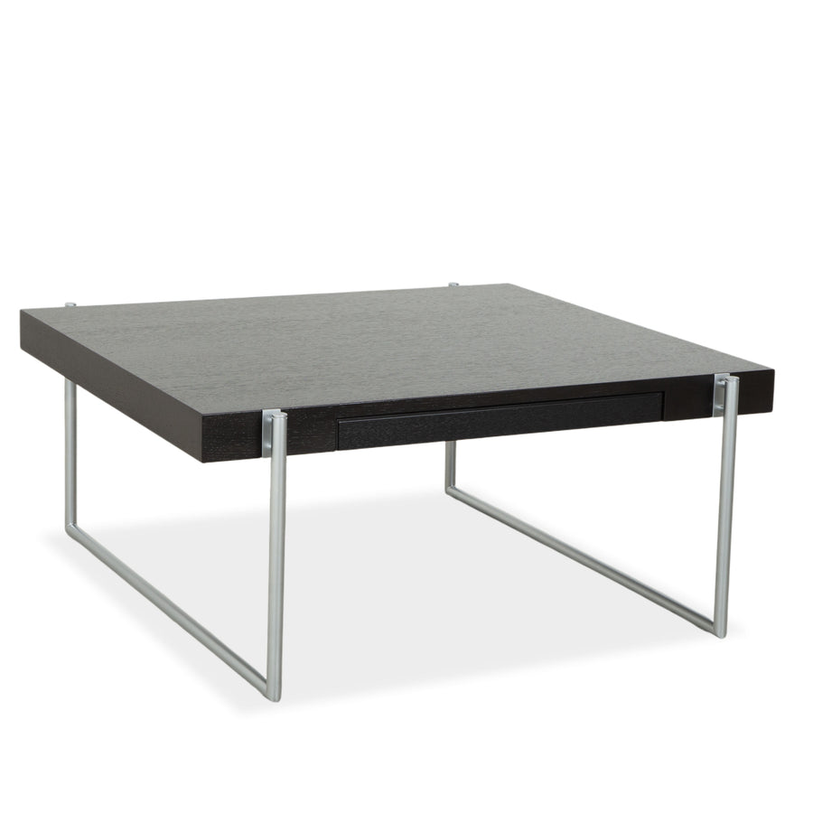 Bacher Kyoto wooden coffee table, black, with drawer