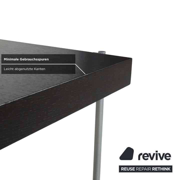 Table basse Bacher Kyoto en bois noir avec tiroir