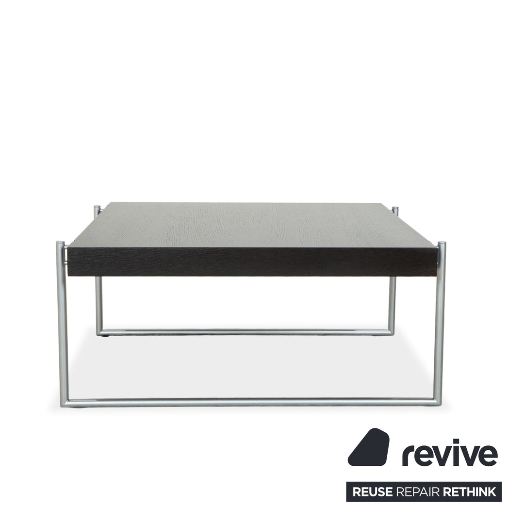 Bacher Kyoto wooden coffee table, black, with drawer