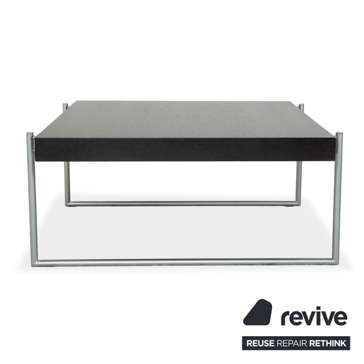 Bacher Kyoto wooden coffee table, black, with drawer