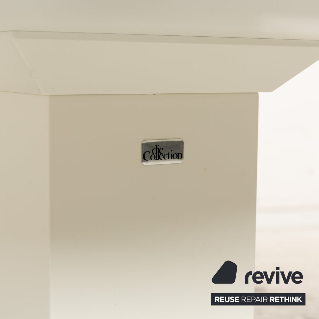 Bacher TODO Holz Glas Esstisch Weiß