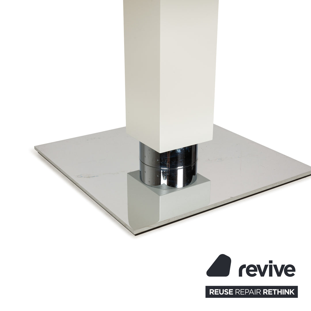 Bacher TODO Holz Glas Esstisch Weiß