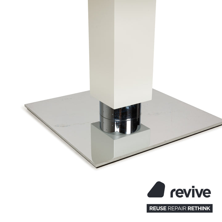 Bacher TODO Holz Glas Esstisch Weiß