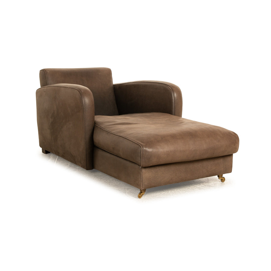 Baxter Charmine Longe Dormeuse Anilinleder Liege Braun