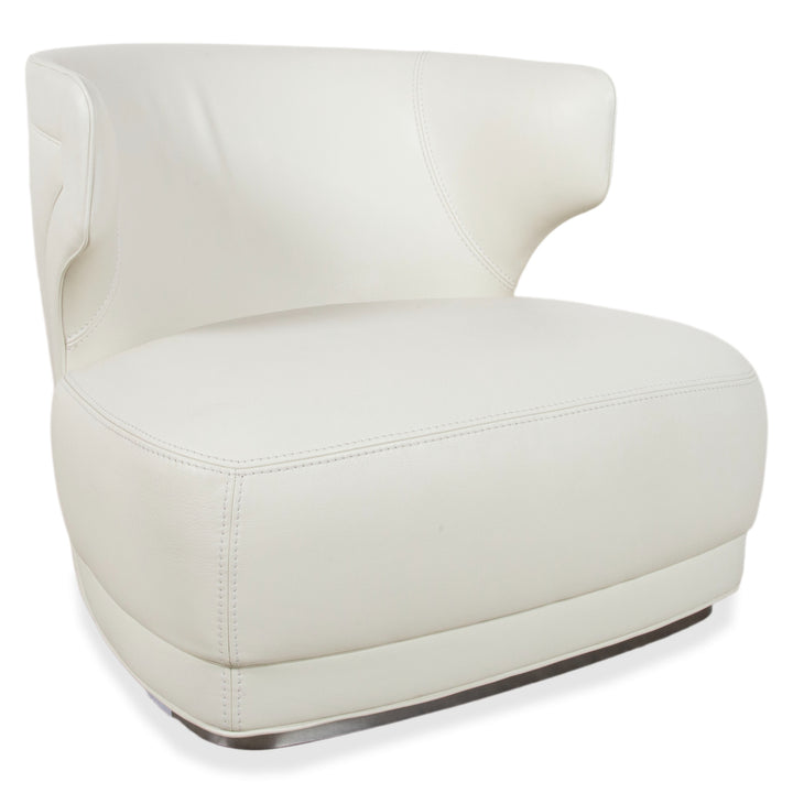 Baxter Etienne Leder Sessel Creme Weiß