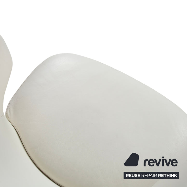 Baxter Etienne Leder Sessel Creme Weiß