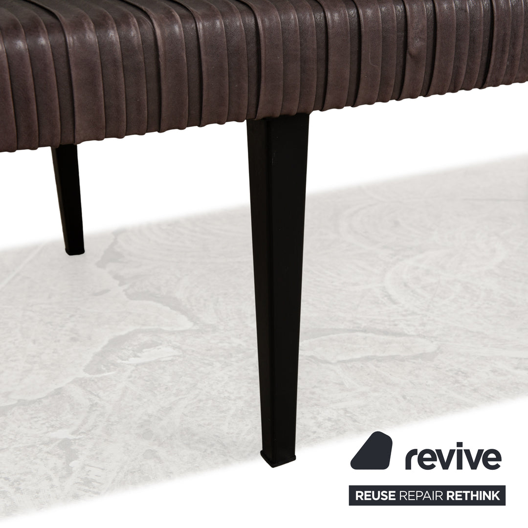 Baxter Garcon - Chaise longue en cuir marron - Lit de repos