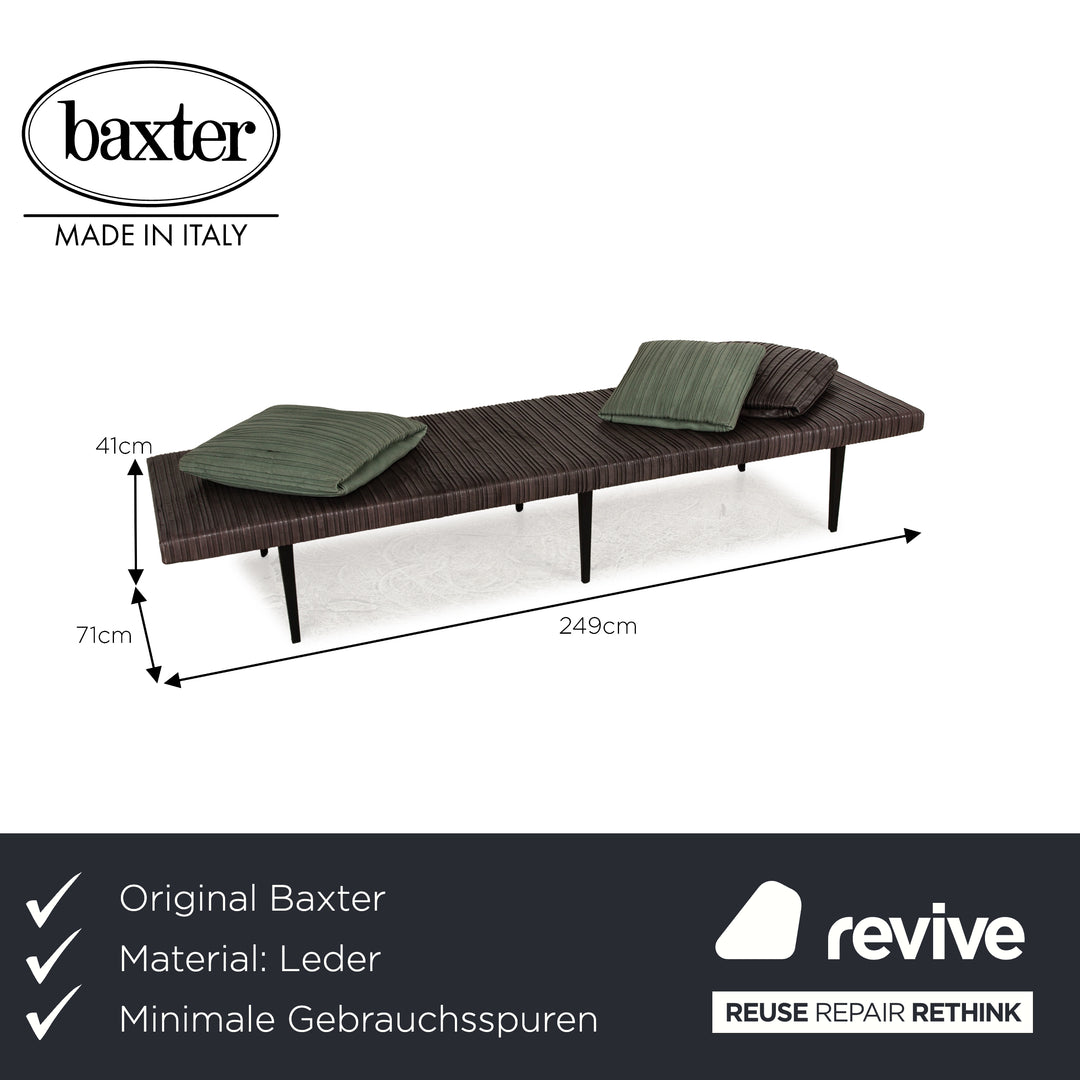 Baxter Garcon Leder Liege Braun Daybed