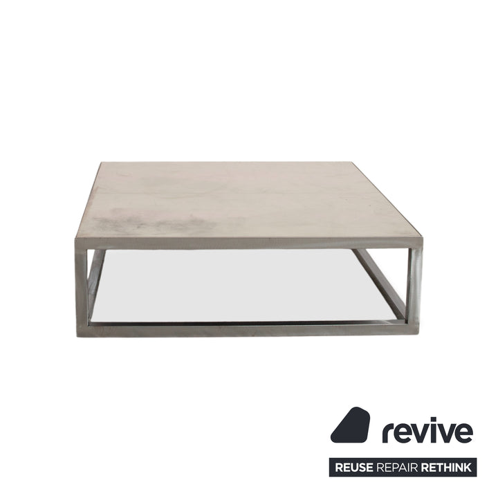 Baxter Infinity Metall Couchtisch Silber