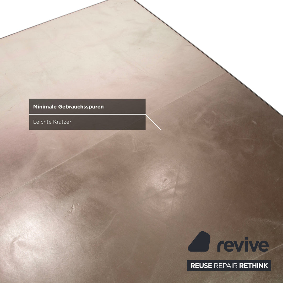 Baxter Infinity Metall Couchtisch Silber